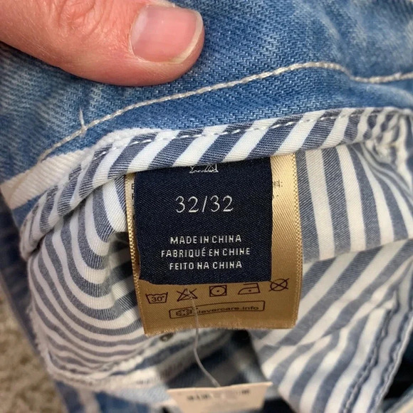 NWT Anthropologie Scotch & Soda bandit white striped boyfriend jeans sz 32 - Picture 13 of 14